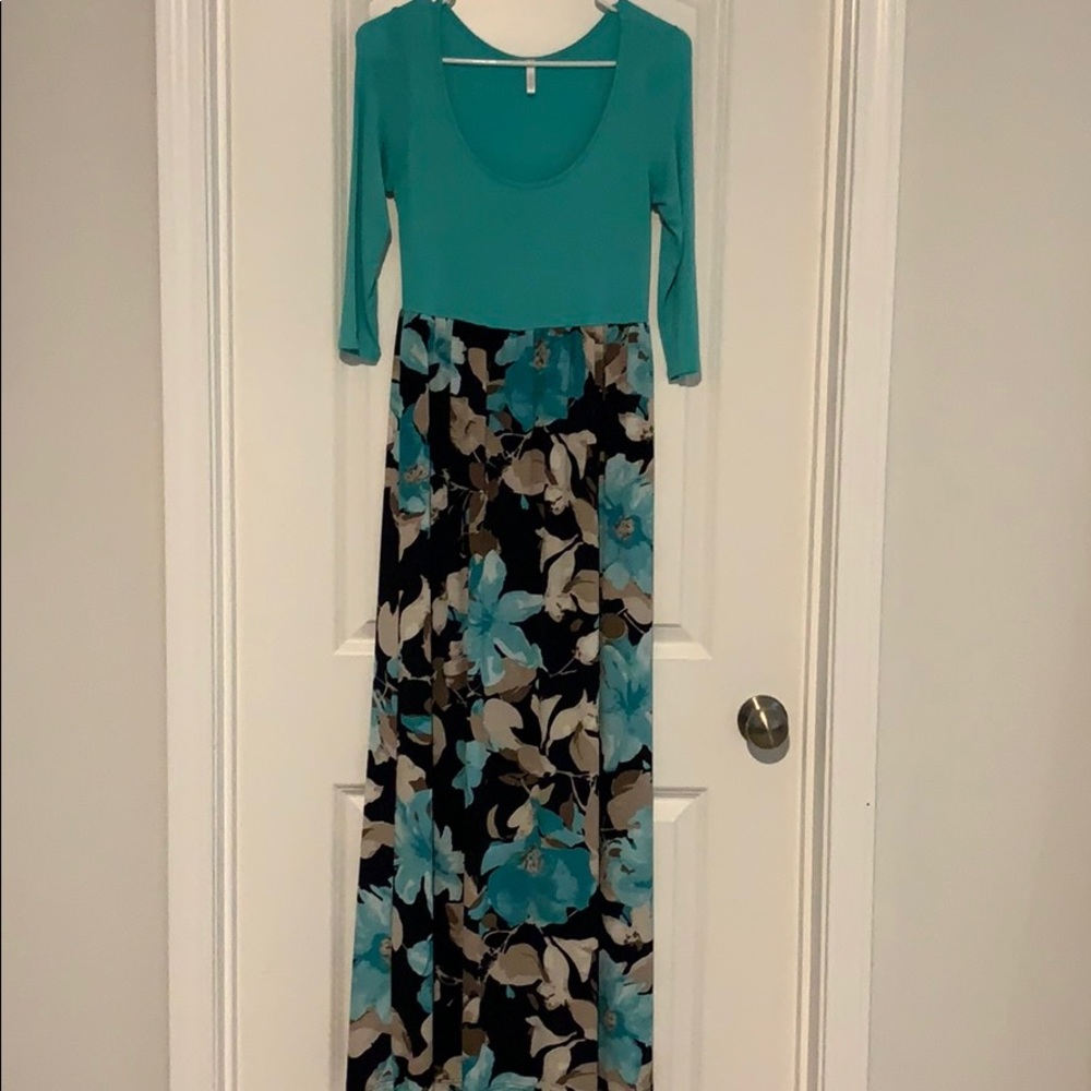 Pink Blush Maternity Floral Dress